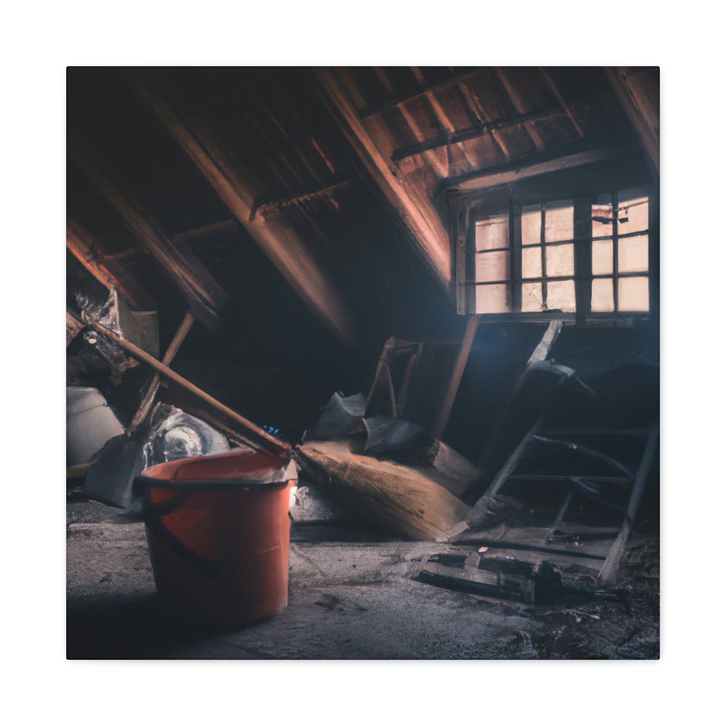 "Dusty Hopes in an Abandoned Attic" - The Alien Canva