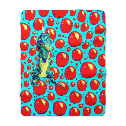 "The Lost Queen and the Forgotten Dragon" - The Alien Sherpa Fleece Blanket