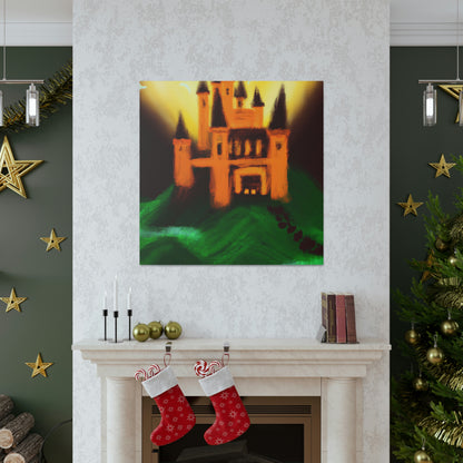 "Mysterious Castle Painting" - The Alien Canva