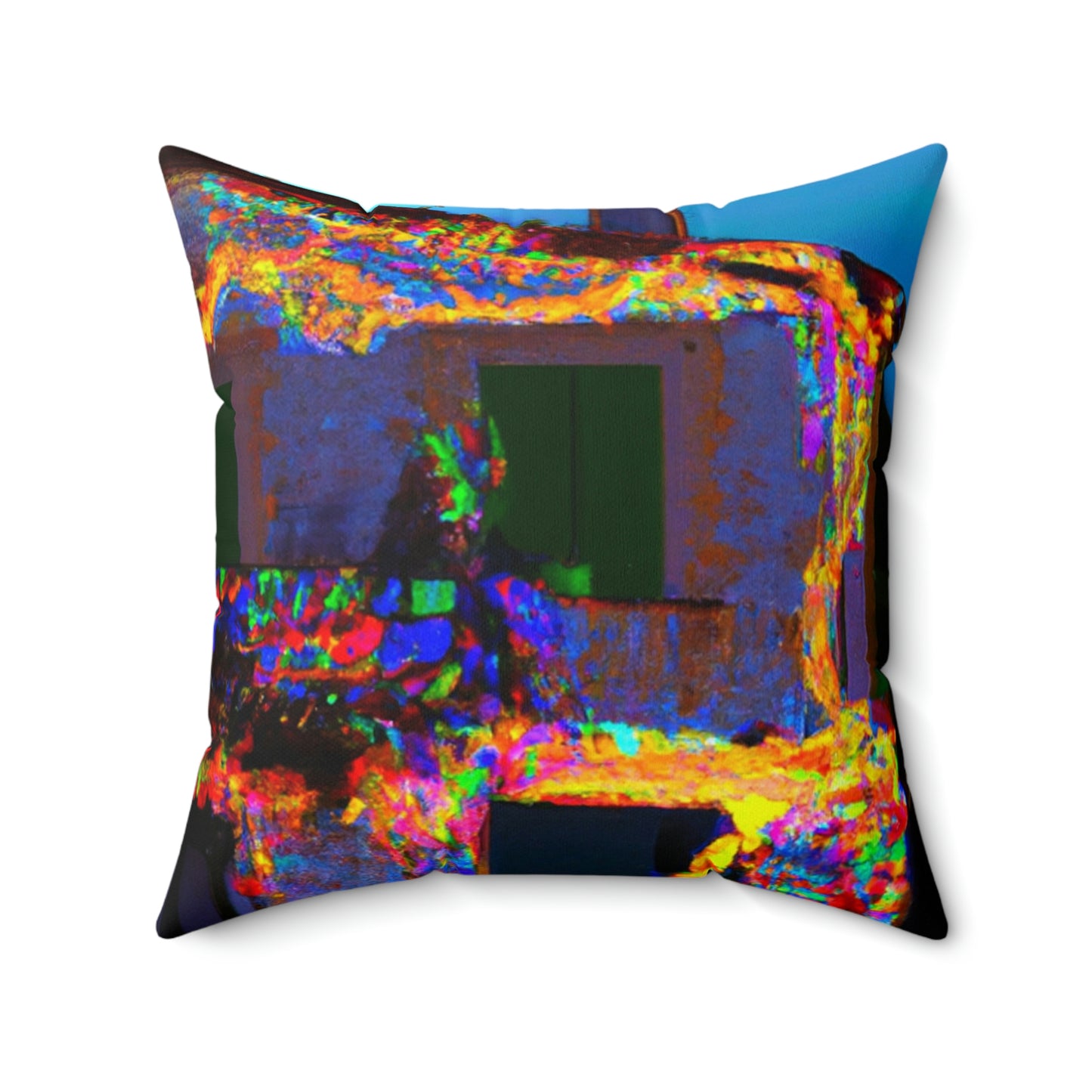 "Iluminación mágica: una sorpresa del solsticio de verano" - The Alien Square Pillow