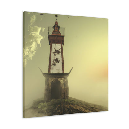 "Faro fantasmal en la niebla" - The Alien Canva