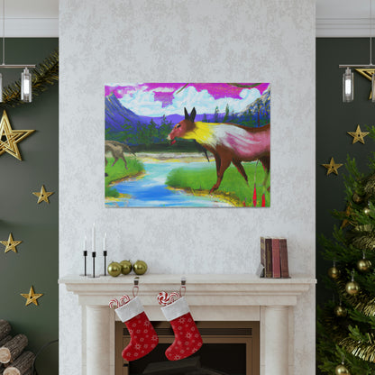 "Celebrating My Heritage: Painting Our Animals in Their Landscape" - Canvas