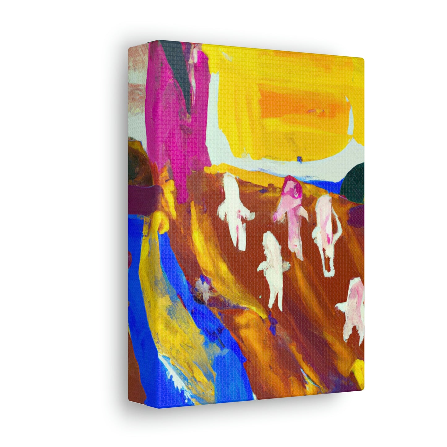 "Childhood Reflection: An Abstract Painting" - The Alien Canva.