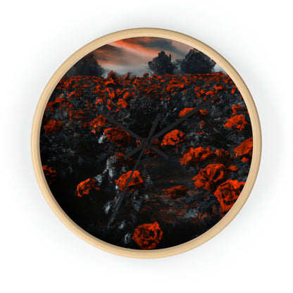 "Inferno of Blossoms" - Die Alien-Wanduhr