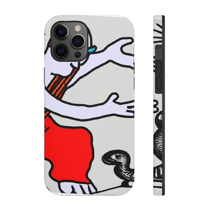 "Die sanfte Umarmung eines verlorenen Drachenlings durch einen blinden Mönch" - Die Alien Tough Phone Cases