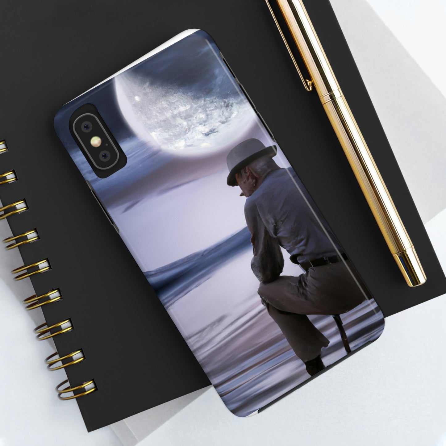 Moonlight Reflections on a Quiet Lake – Die Alien Tough Phone Cases