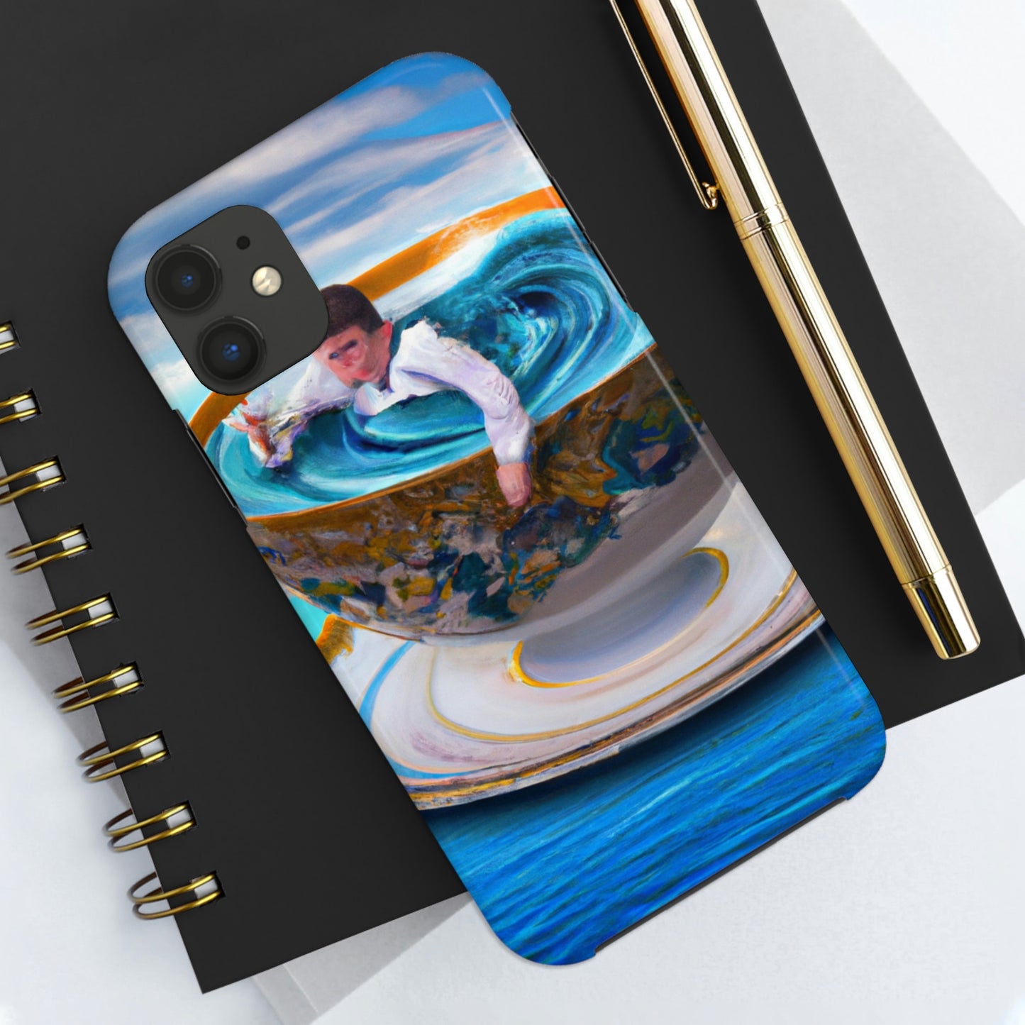 "Adrift in a China Cup: The Story of a Lost Child's Oceanic Adventure" - The Alien Tough Phone Cases