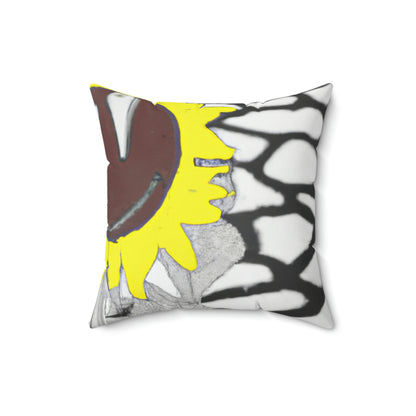 "A Sunflower Withering on a Parched Field" - The Alien Square Pillow