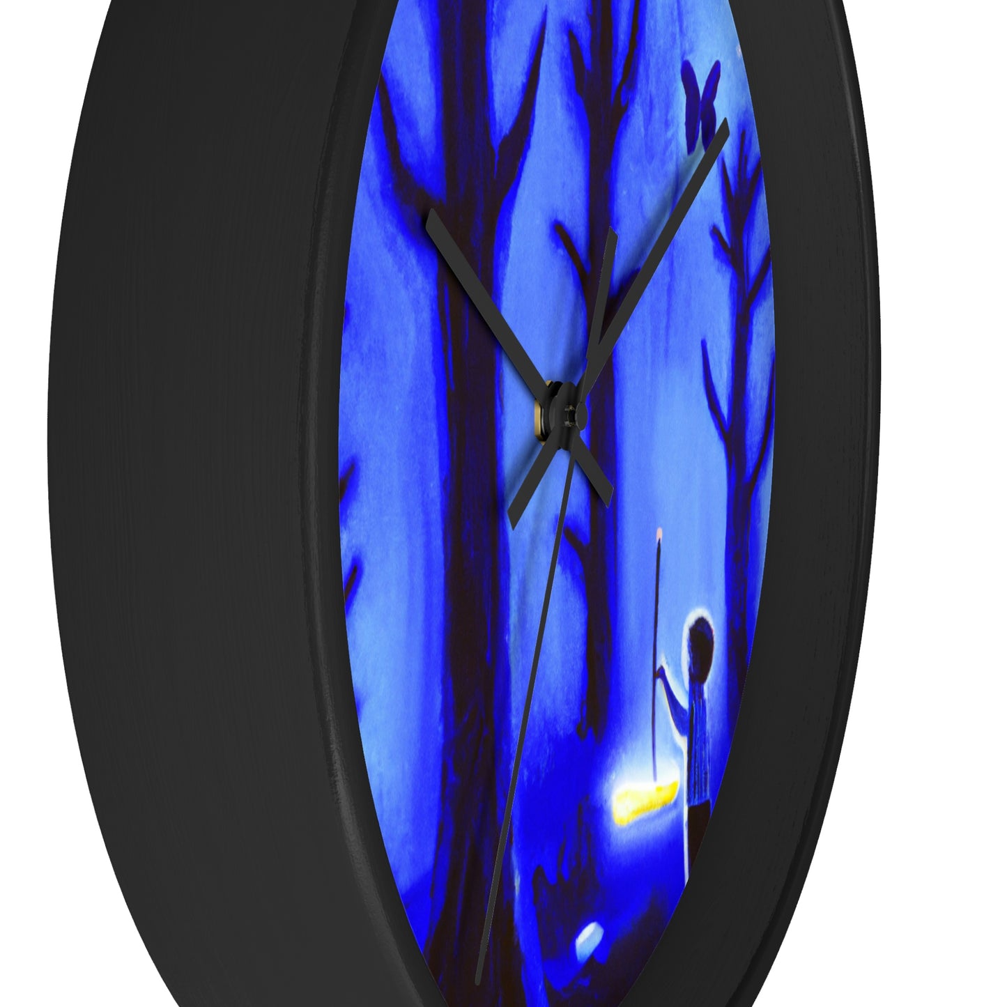 "A Journey Through the Moonlit Forest" - The Alien Wall Clock