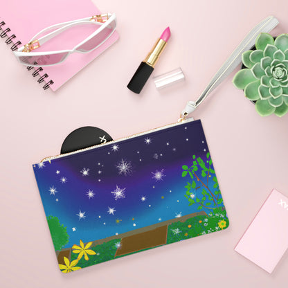 "A Celestial Garden of Color" - Die Alien Clutch Bag