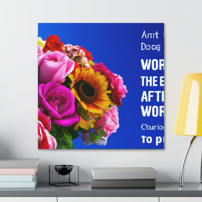 The Flower Collector by Global Artists - Canvas