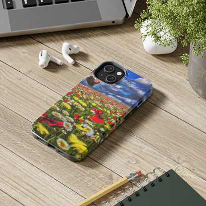 "Eine glückselige Tour durch Blumenpracht" - Die Alien Tough Phone Cases