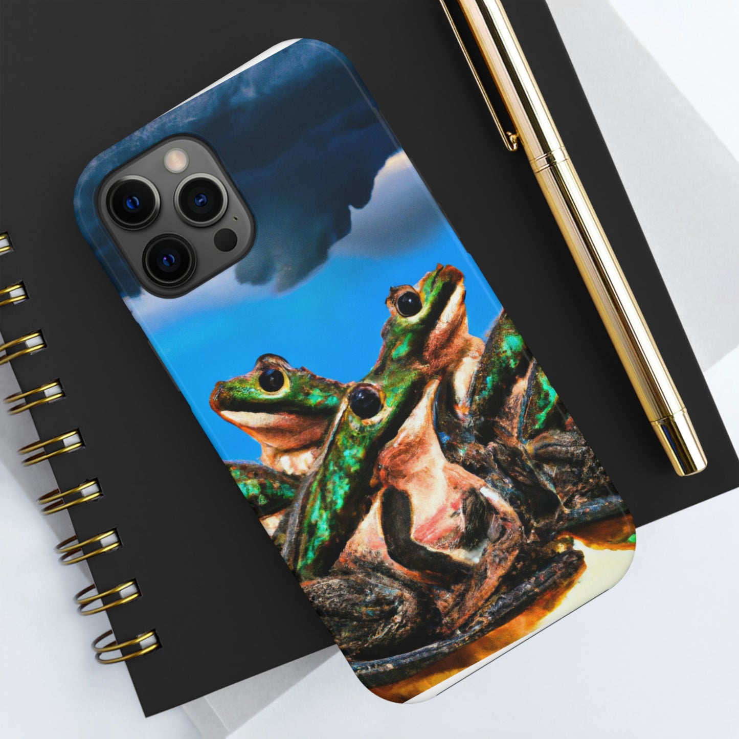 "A Frog Chorus in the Thunderstorm" - The Alien Tough Phone Cases