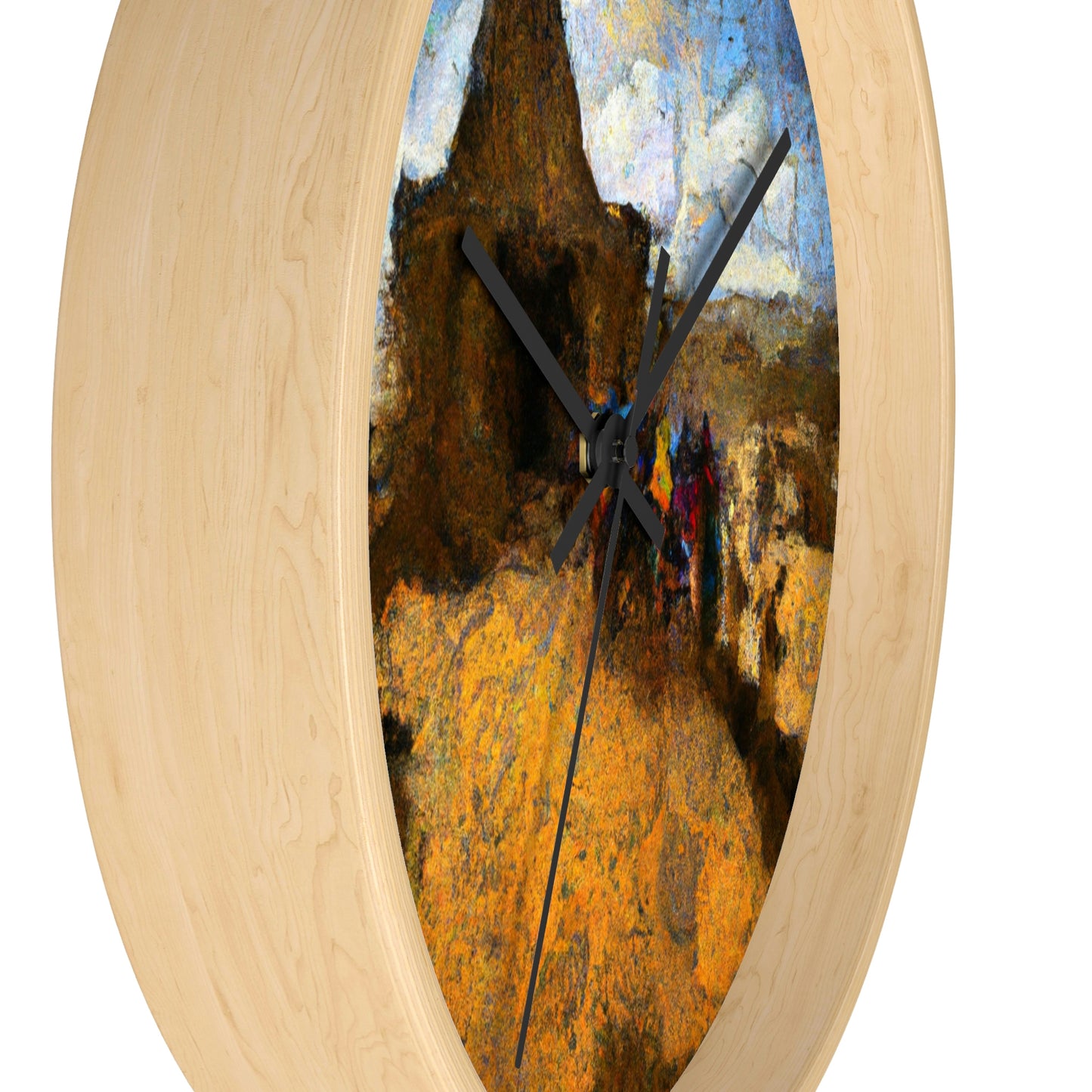 "Dusty Pilgrims at the Forgotten Shrine" - The Alien Wall Clock