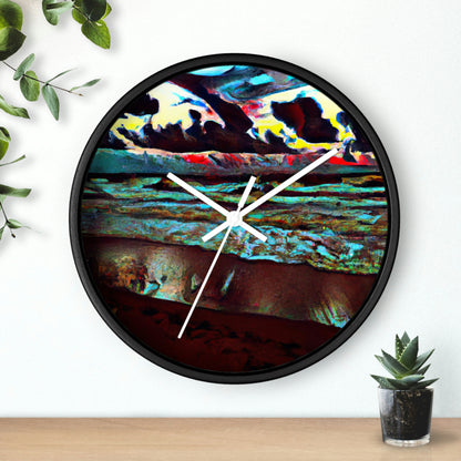 "Dusk at Sea: A Tempestuous Gathering" - The Alien Wall Clock