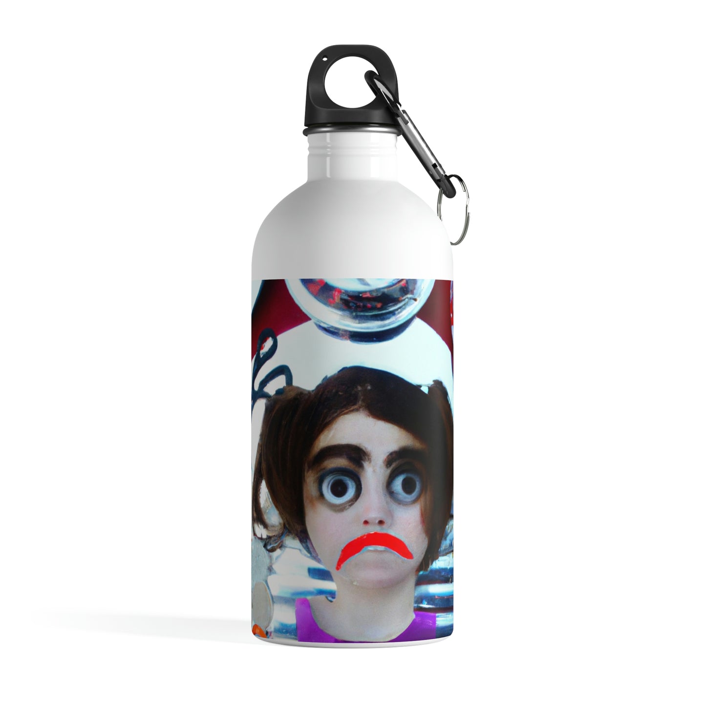 "Found Objects Self-Portrait" - The Alien Stainless Steel Water Bottle