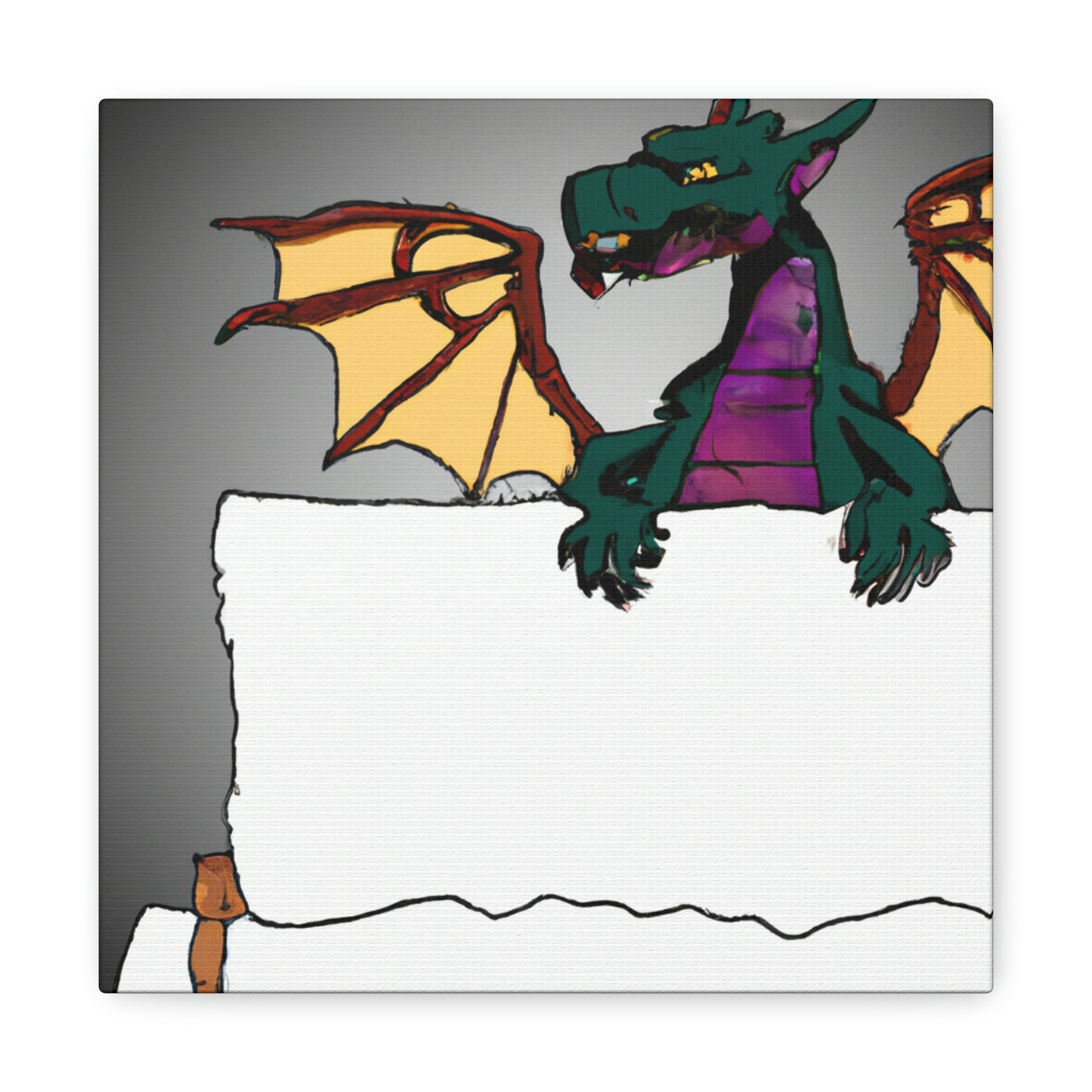 "Dragon's Secret Message" - The Alien Canva