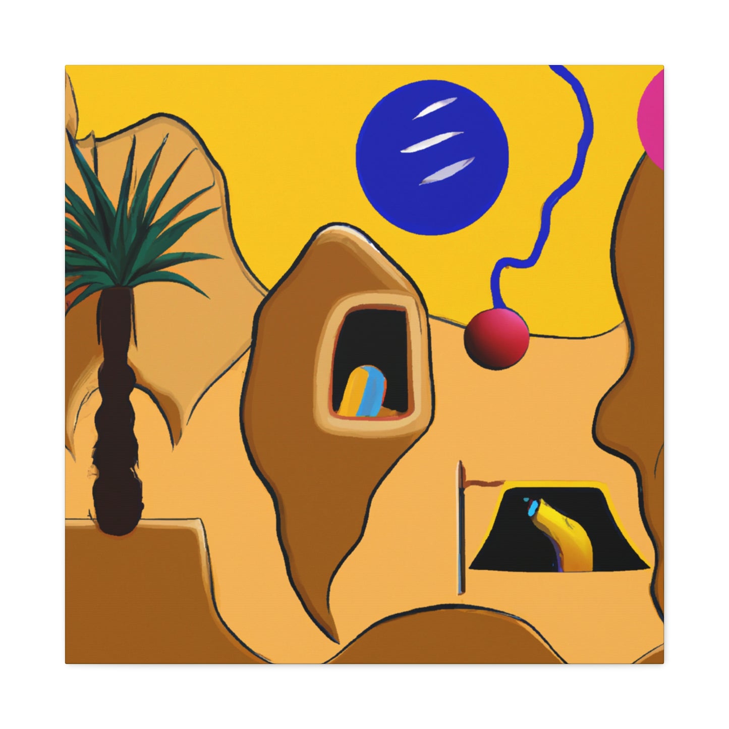 "Desert Mirage: El oasis olvidado" - The Alien Canva