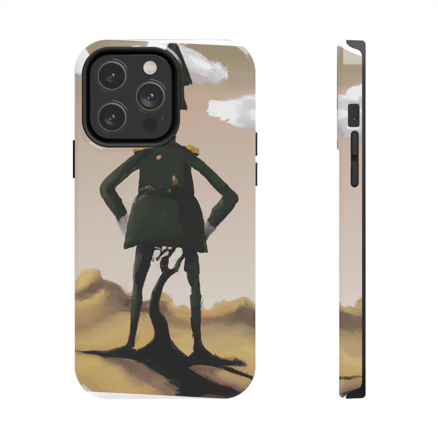 "Courage Against Despair: A Soldier's Triumph" - The Alien Tough Phone Cases