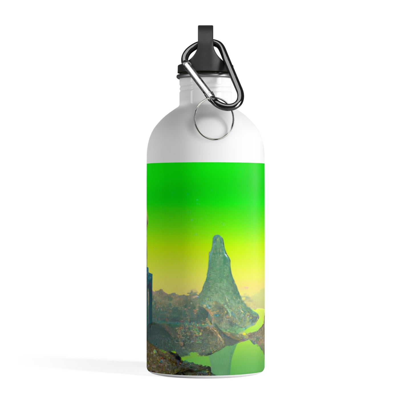 "Intergalactic Wanderings: Exploring the Storied Ruins of a Long-Forgotten Castle" - The Alien Stainless Steel Water Bottle