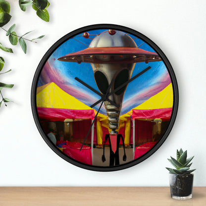 "Fair Invaders: A Cosmic Crash Course" - The Alien Wall Clock