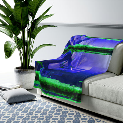 "The Ethereal Woods Beneath the Ruined Factory" - The Alien Velveteen Plush Blanket