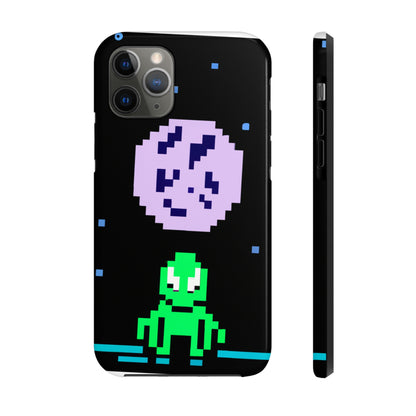 "Testigo solitario del cielo nocturno" - The Alien Tough Phone Cases Pixel Art