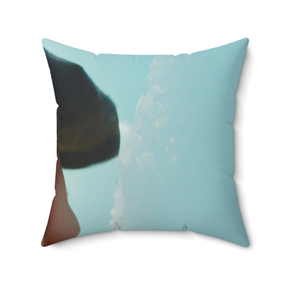 "Frozen in Time: Ausgrabung einer uralten Meereskreatur" - Das Alien Square Pillow