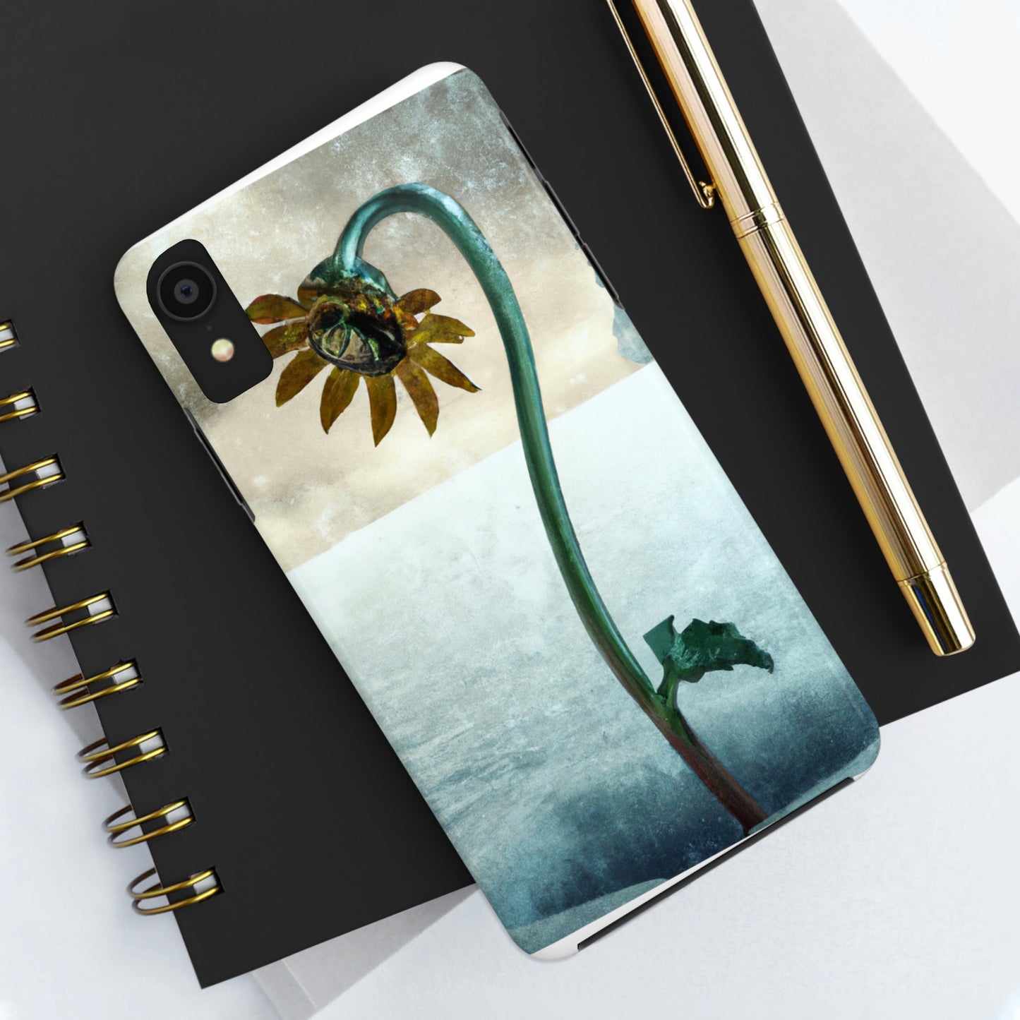 "Fighting the Frost: A Flower's Story" - Die Alien Tough Phone Cases