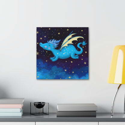 "A la deriva entre las estrellas: La historia de un bebé dragón" - The Alien Canva