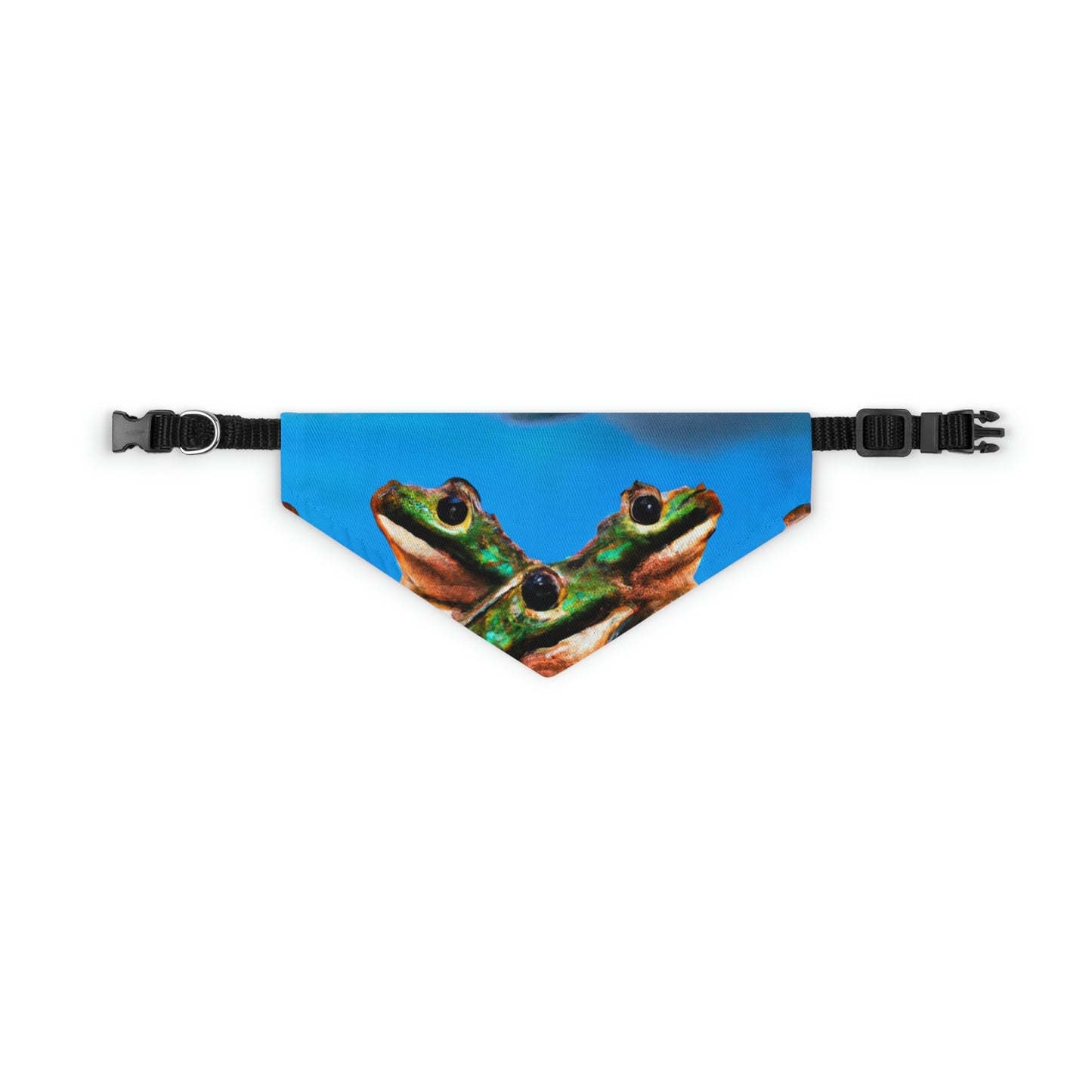 "Ein Froschchor im Gewitter" - Das Alien Pet Bandana Halsband