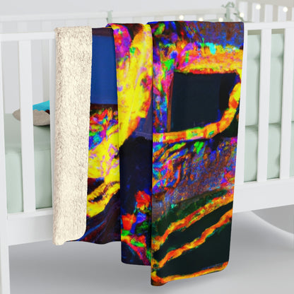 "Magical Illumination: A Summer Solstice Surprise" - The Alien Sherpa Fleece Blanket