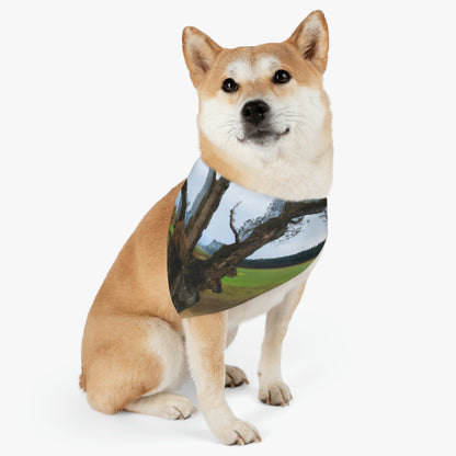 "A Shadow in the Meadow: The Last Standing Tree" - The Alien Pet Bandana Collar