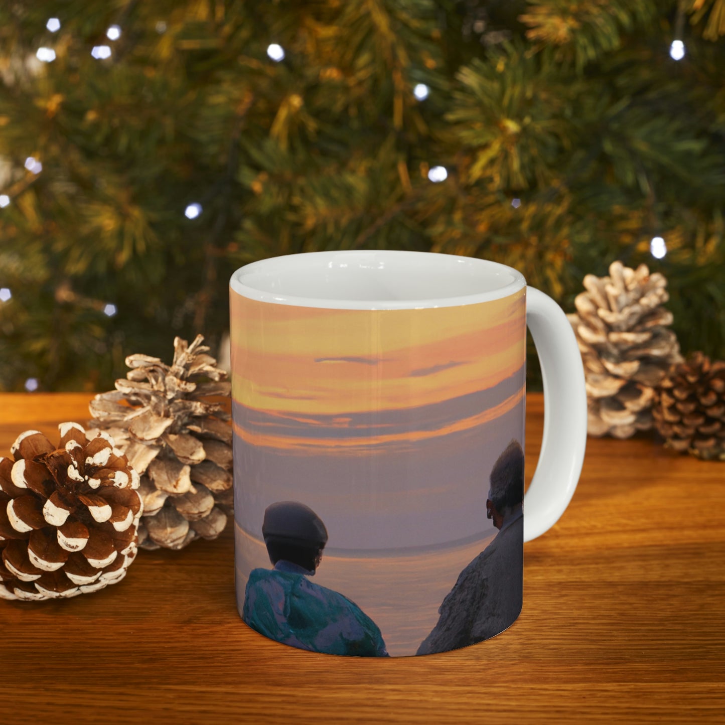 "Embracing the Evening" - The Alien Ceramic Mug 11 oz