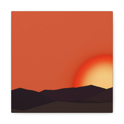 Sunset-Künstler. - Leinwand