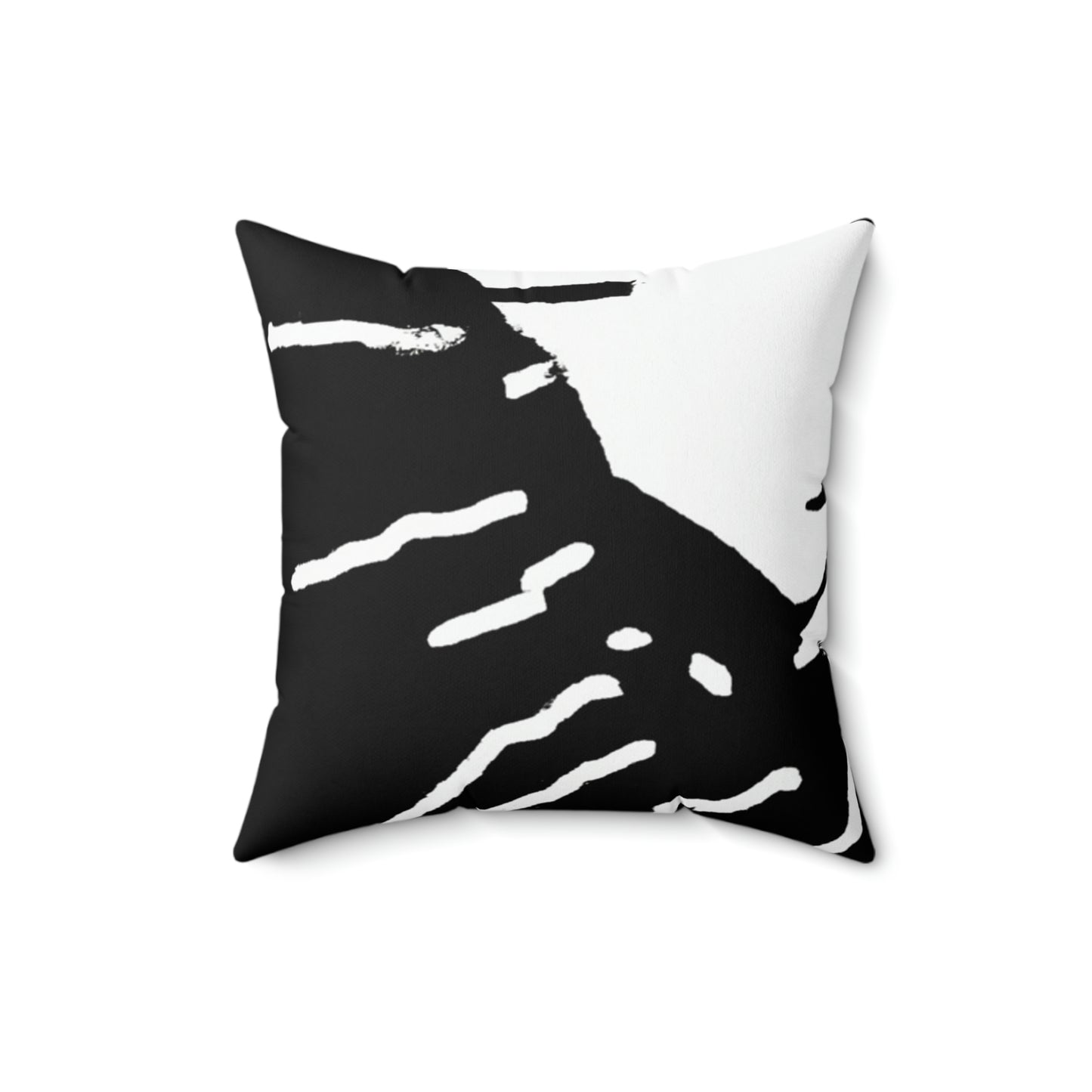 Lost in the Shadows: The White Feather's Journey - The Alien Square Pillow