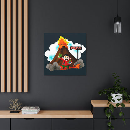 "El superviviente del volcán" - The Alien Canva