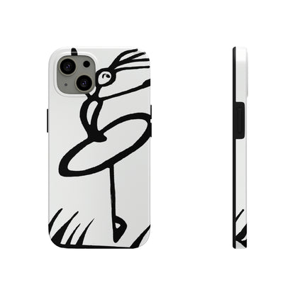 "Ballet on a Blade: A Ballerina's Spin" - The Alien Tough Phone Cases