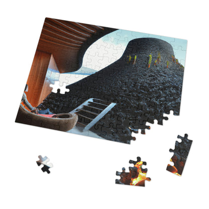 "Volcanic Home Design: Creating a Livable Space Inside a Volcano" - The Alien Jigsaw Puzzle