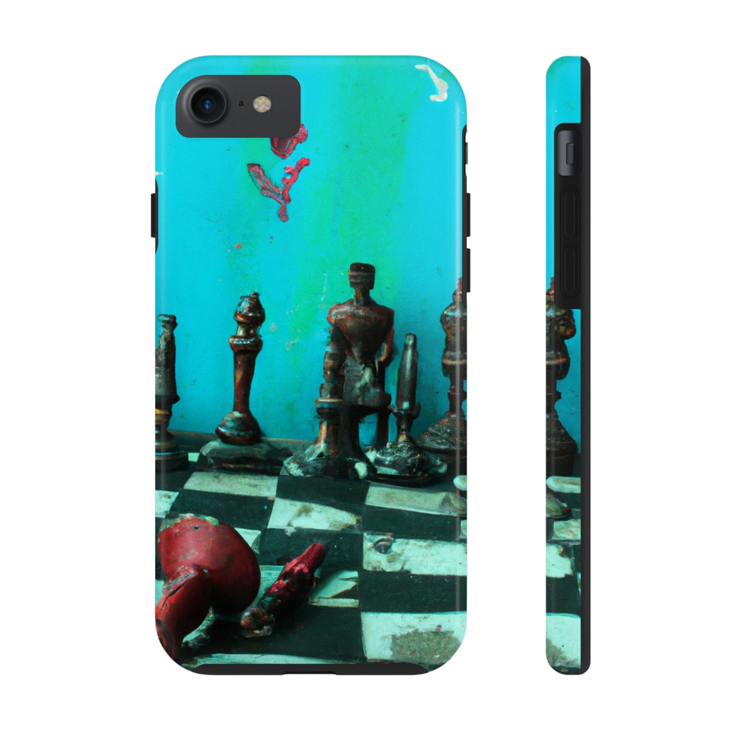 "Ein vergessenes Schachspiel: Bereit für ein neues Match" - Die Alien Tough Phone Cases