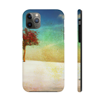 "Alone in the Snowy Meadow" - The Alien Tough Phone Cases