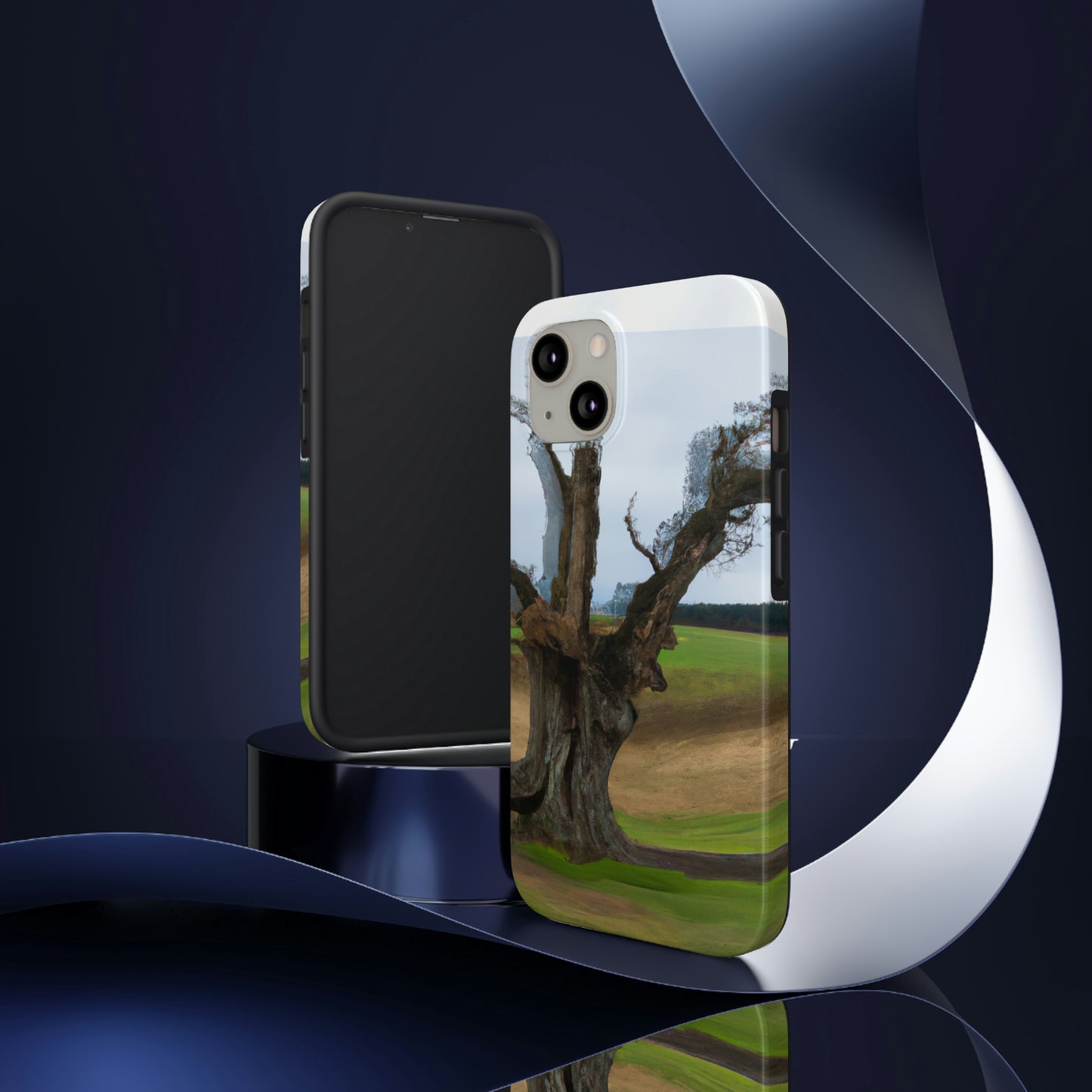 "A Shadow in the Meadow: The Last Standing Tree" - The Alien Tough Phone Cases