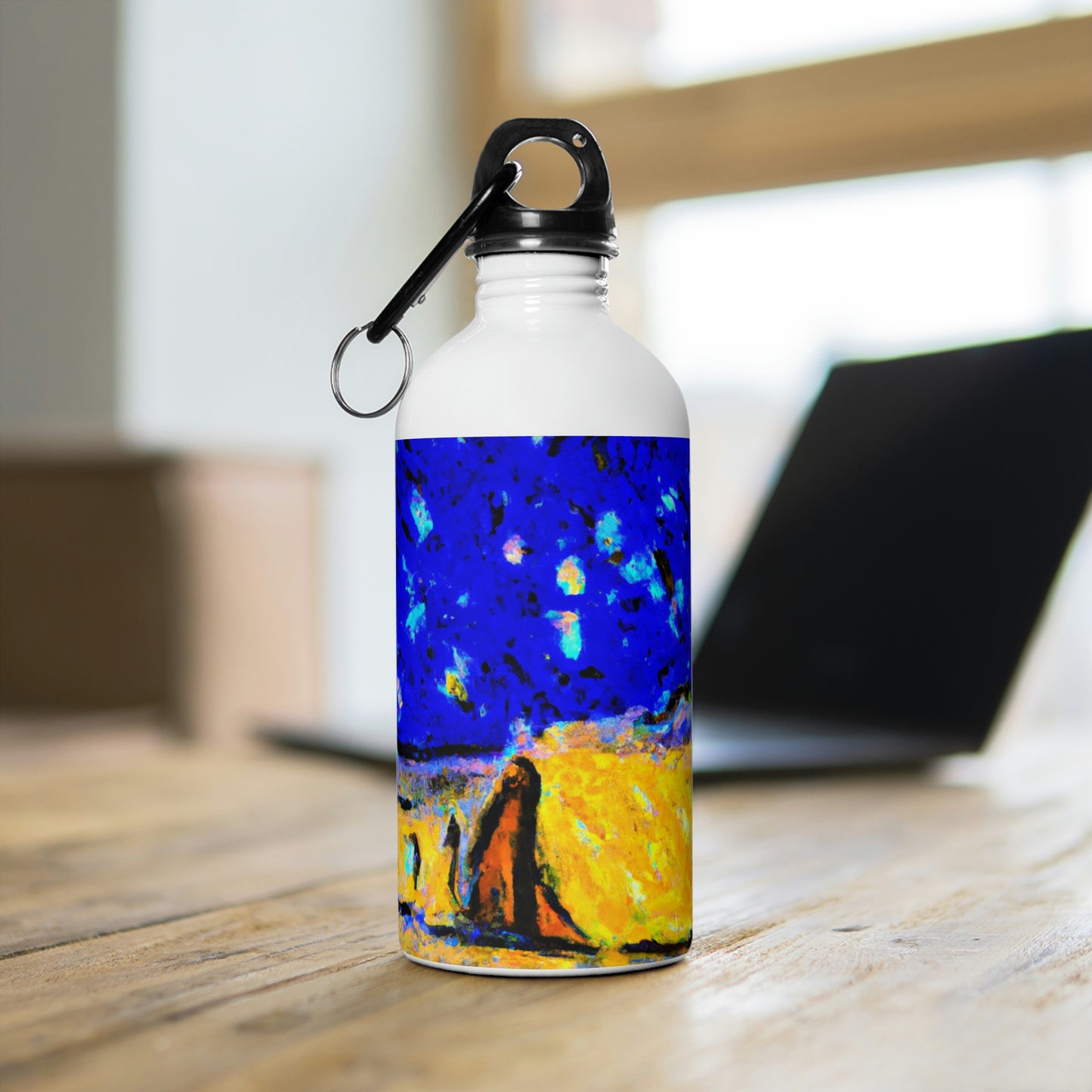 "Enchanted Sands of the Night Sky" - The Alien Stainless Steel Water Bottle