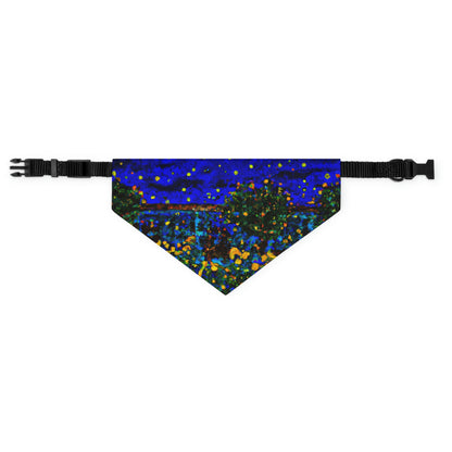 "A Midnight Celebration in Grandma's Garden" - The Alien Pet Bandana Collar