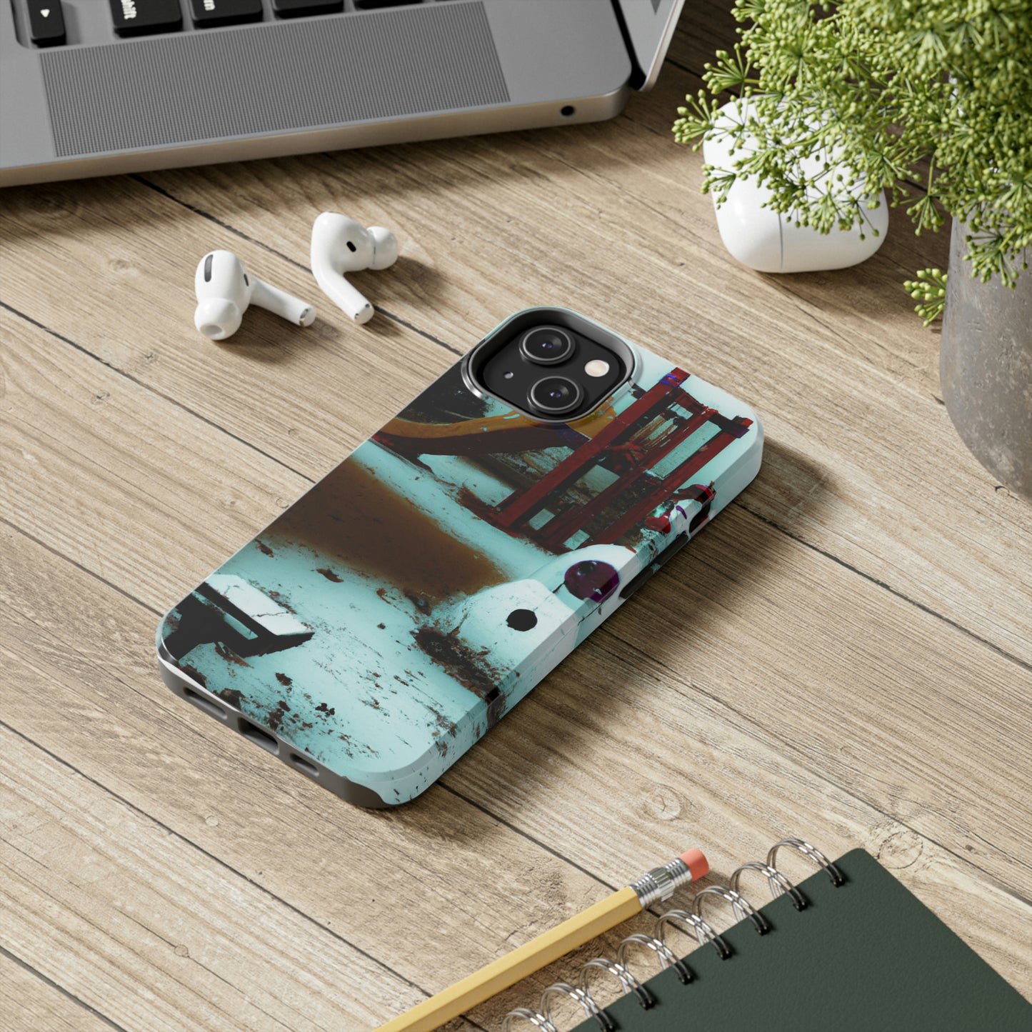 "Melancholy Snowman in a Silent Playground" - The Alien Tough Phone Cases