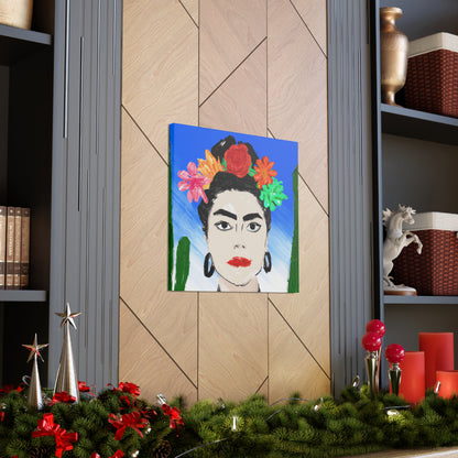 "Fiery Frida: Painting a Mexican Icon with Colorful Culture" - The Alien Canva