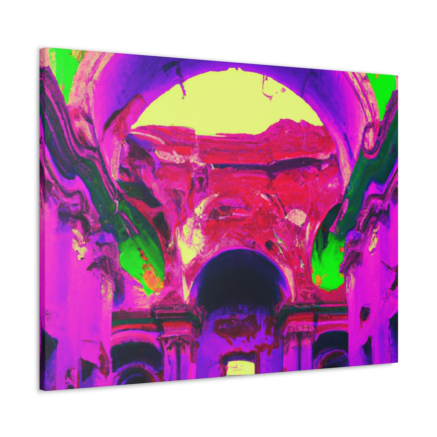 Mystical Madness: Crazy Colors in the Forgotten Cathedral - The Alien Canva