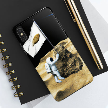 "Claiming Space: Das Pflanzen der Asteroidenflagge des Astronauten" - Die Alien Tough Phone Cases