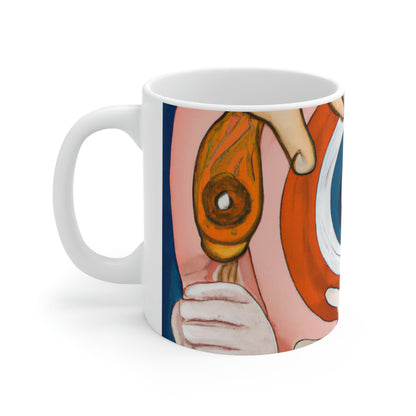 los lleva a una aventura

A Twist of Magic: El viaje inesperado de una persona mayor - The Alien Taza de cerámica 11 oz