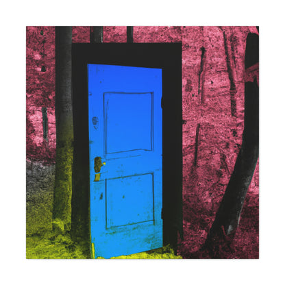 The Enigmatic Door of the Forest - The Alien Canva